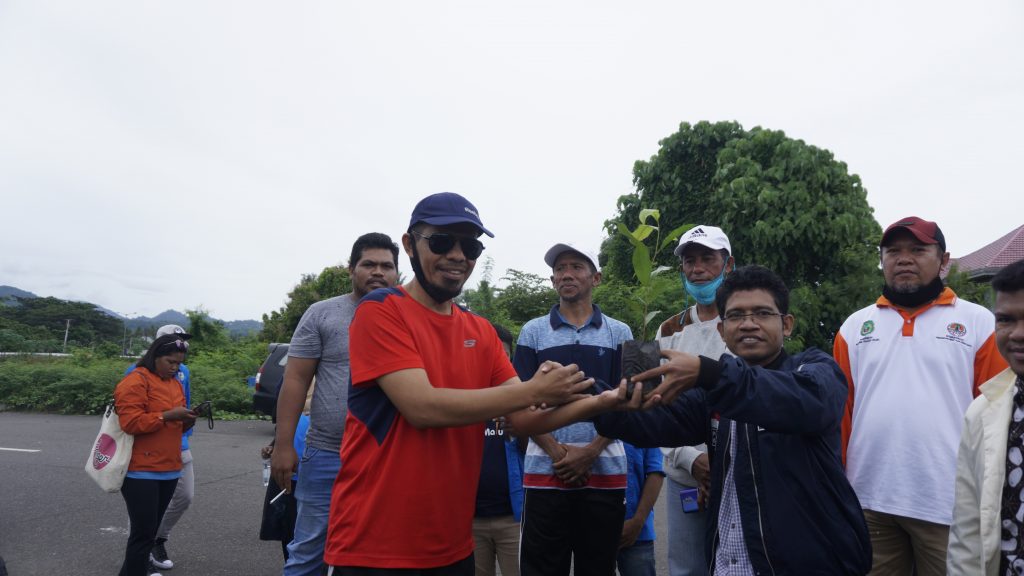 KNPI dan Pemprov Menanam di Lokasi STQ