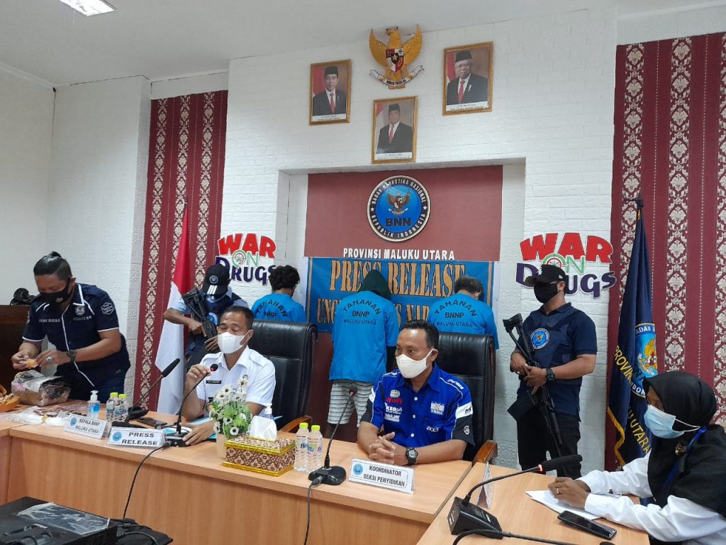 BNNP Malut Bongkar Jaringan Narkoba Lapas Ternate dan Medan