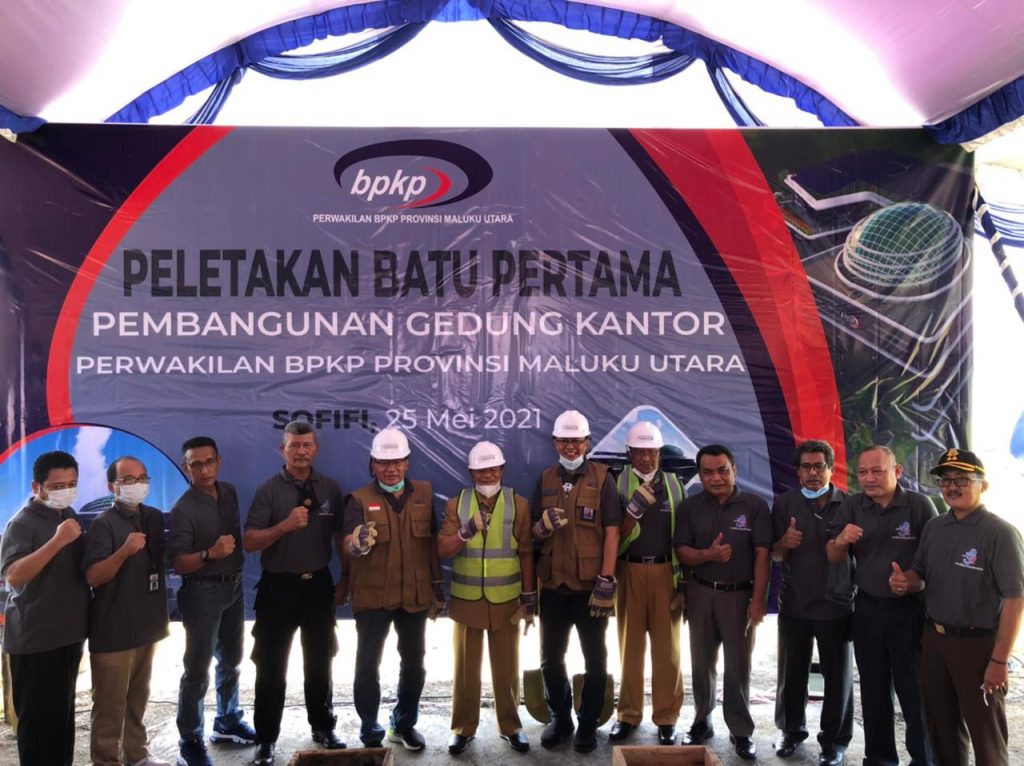 Gubernur Letakan Batu Pertama Pembangunan Gedung BPKP Perwakilan Maluku Utara