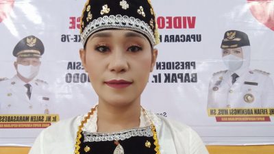 Jurnalis Perempuan di Malut Ikut Vicon HUT RI Dengan Presiden Jokowi