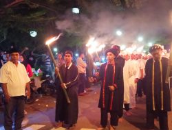 Dihadiri Wagub Sarbin, Pawai Obor Sambut HUT Malut ke-26 Berlangsung Meriah