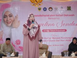 Halalbihalal dan Safari Dakwah Angelina Sondakh Disambut Antusias Warga Tidore
