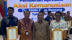NHM Terima Penghargaan Aksi Kemanusiaan Tim ESDM Siaga Bencana 2026